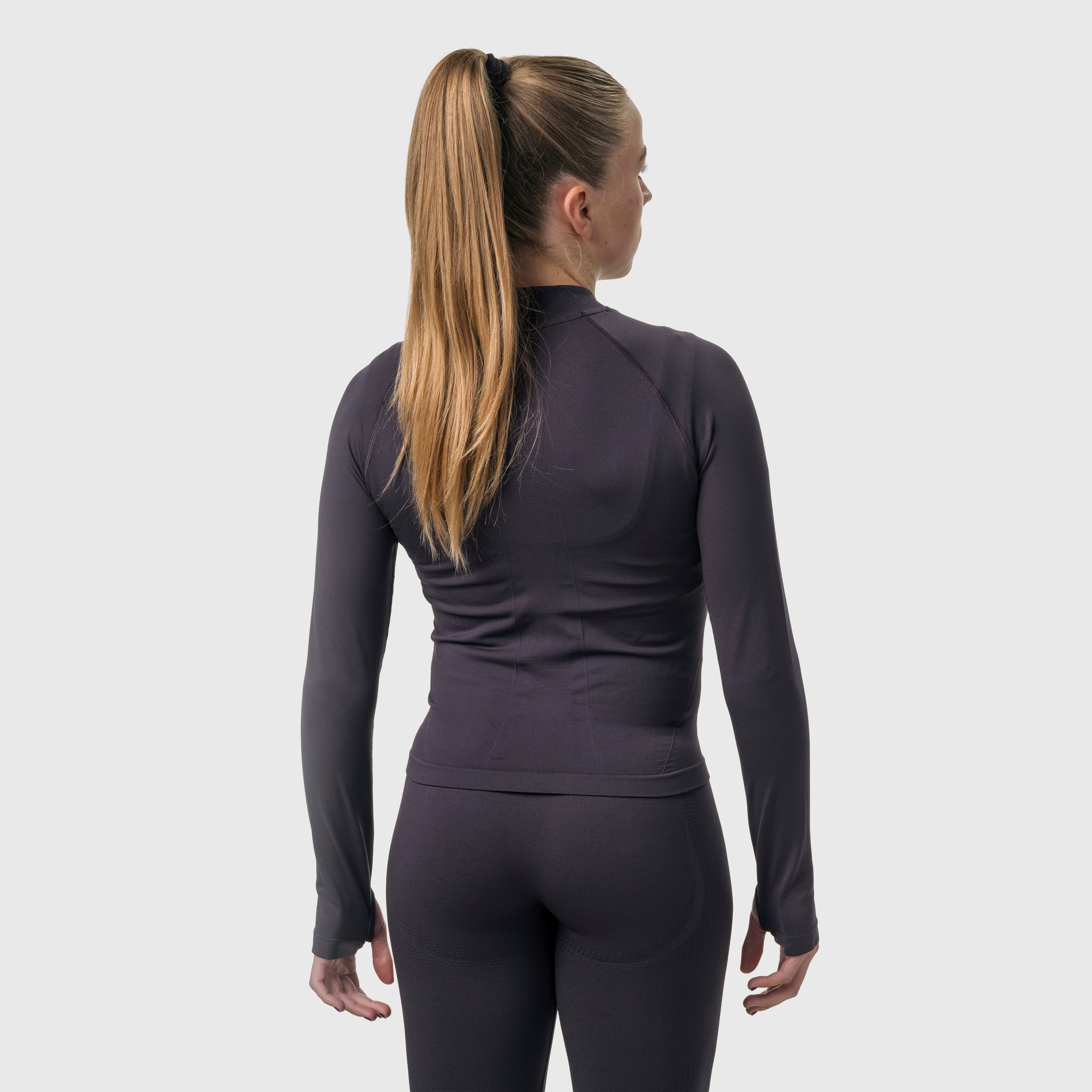 Nahtlose Funktionsjacke mit Reißverschluss