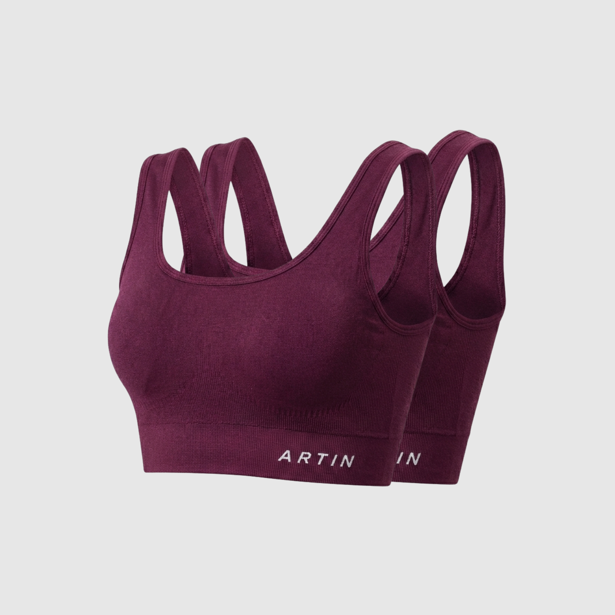 Nahtloser Sport-BH im 2er-Pack