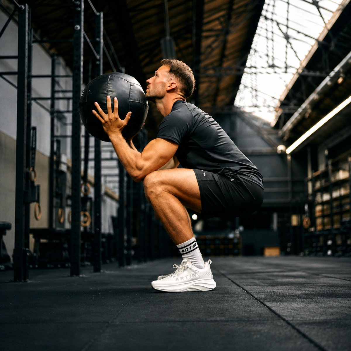 Sporters die trainen op Artin